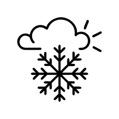 Falling snow icon design.