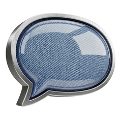 Speech bubble isolated on transparent background