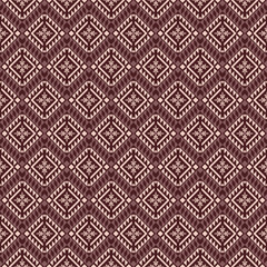 Navajo vector pattern art.  Geometric Triangle pattern.  Brown and cream tone color. Design for background, wrapping paper, wallpaper, illustration, fabric, clothing, carpet, decorative, textile.