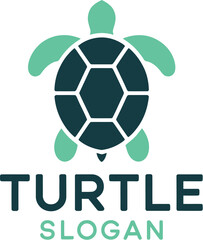 Obraz premium A turtle logo with text below