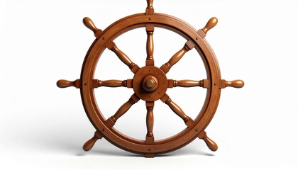 steering wheel of a ship