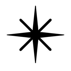 Fototapeta premium North star icon design.