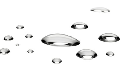 Realistic water drops. Condensation on the window, transparent water drop. Abstract water drops, bubbles on transparent background, digital liquid design.