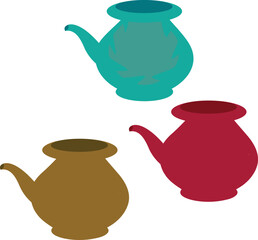 Set of illustration vessel vector design on a white background