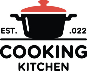 Cooking kitchen pot logo art