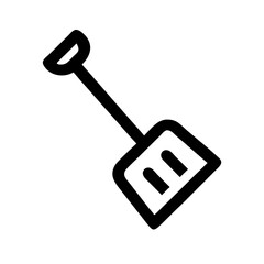 Snow shovel icon design.