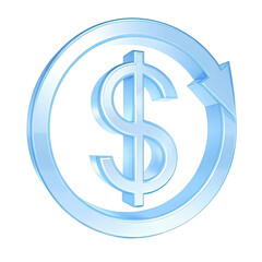 Fototapeta premium Money icon. Dollar money sign in circle. Payment, finance concept 