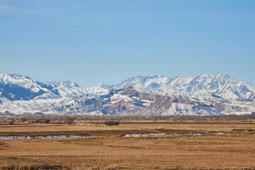 The first snow covered the mountainous areas