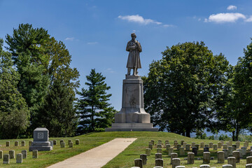 Photo of the Antietam National Battlefield Cemetery in Sharpsburg Maryland USA