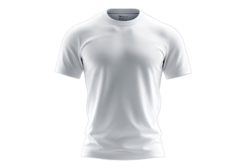 White, plain, crew-neck t-shirt