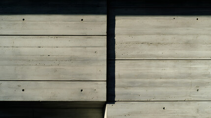 Fototapeta premium A close-up of a concrete wall reveals raw texture and architectural detail under natural side lighting