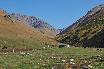 herdsman house in a picturesque place