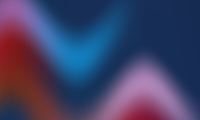 Abstract blurry background with vibrant red blue and pink hues