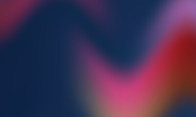 Abstract blend of deep blue vibrant pink and fiery red hues