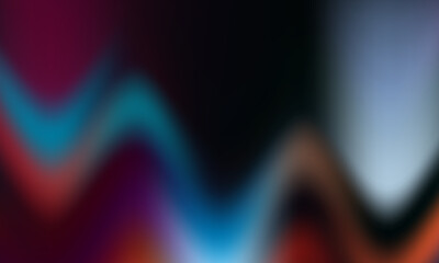 Abstract gradient waves of color and light