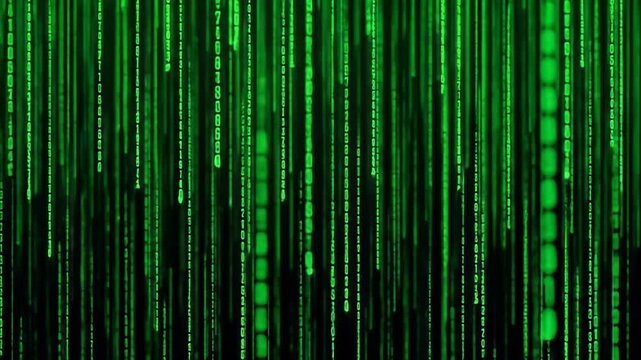 green matrix rain background digital abstract technology
