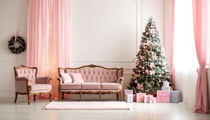 Elegant Christmas Living Room