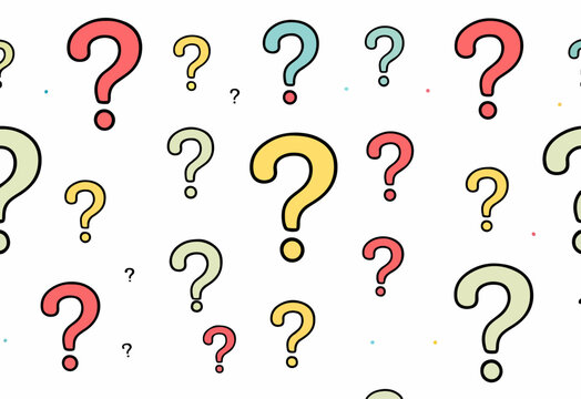 question mark seamless pattern