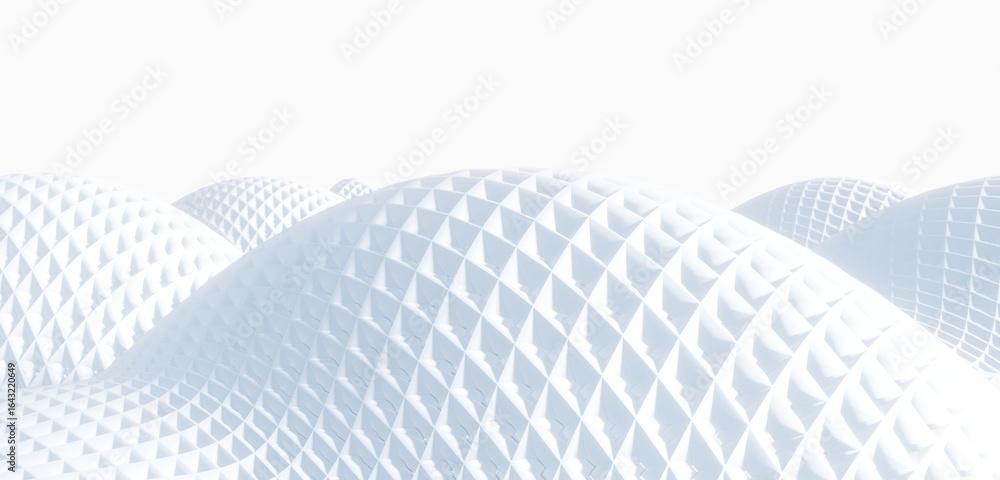 Poster abstract curve waves background 3d render