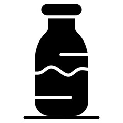 Milk Bottle icon vector image. Can be used for Morning and Breakfast.