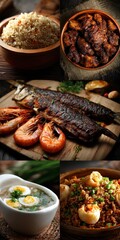 Delicious Asian Cuisine: Rice, Seafood, & More