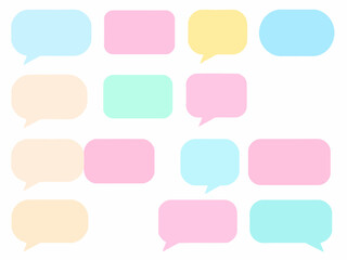 colorful speech bubbles