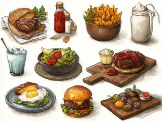 Fast Food Menu: Burgers, Fries, & More