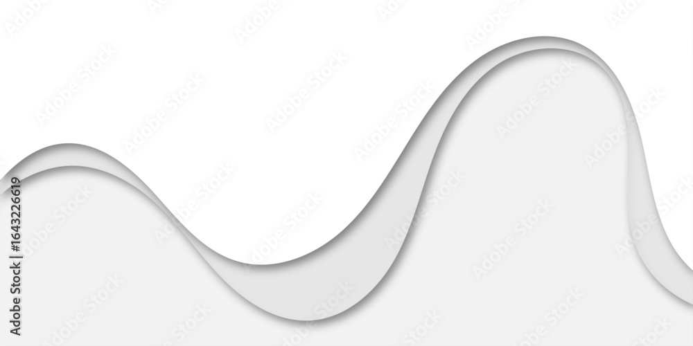 Aufkleber a minimalist abstract background featuring a flowing, wavelike pattern of layered shapes in soft bei