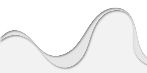 A minimalist abstract background featuring a flowing, wavelike pattern of layered shapes in soft beige and white with subtle drop shadows, creating a serene and smooth, almost fabric-like texture.