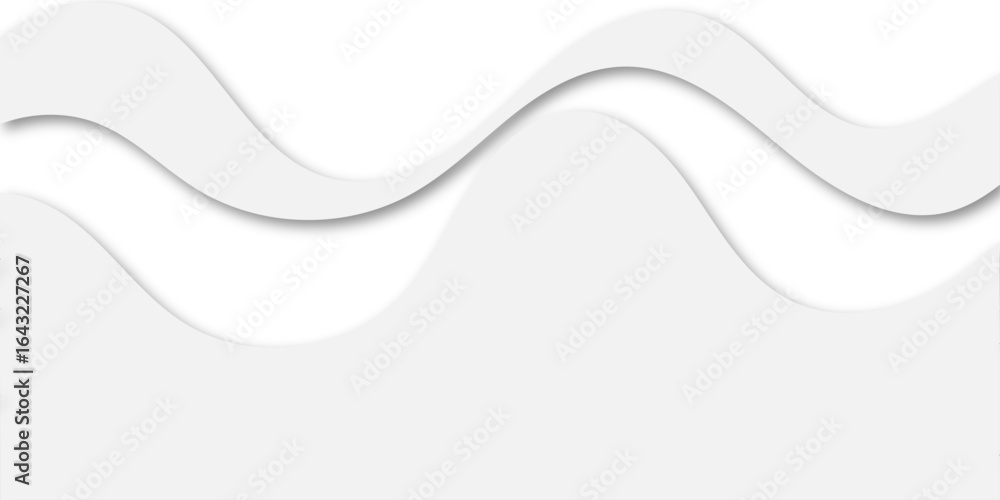 Poster a minimalist abstract background featuring a flowing, wavelike pattern of layered shapes in soft bei