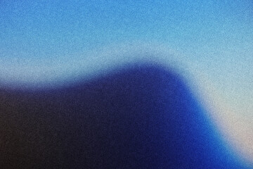 Blue grainy gradient background, abstract blue grain noisy gradient background and wallpaper