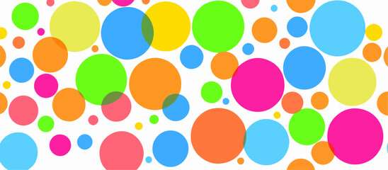 Easter eggs seamless pattern, Abstract background with circles