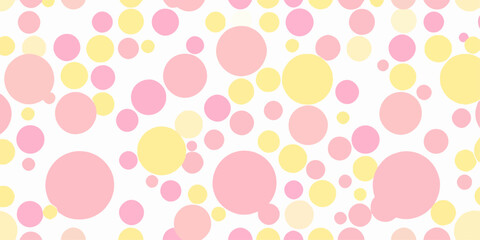 Easter eggs seamless pattern, Abstract background with circles