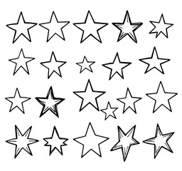 Set of stars Vector