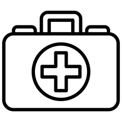 Obraz premium First Aid Kit line icon