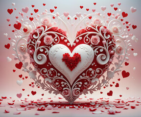 Large selection of invitation hearts, backgrounds, designs, noise, grain	