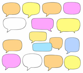 Obraz premium colorful speech bubbles