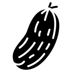 Cucumber icon vector image. Can be used for Fruits and Vegetables.