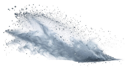 PNG of bronze and copper metallic powder burst, high detail with visible tiny shimmering particles, frozen in dynamic explosion, isolated on a clean white background.