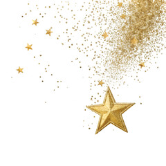 golden stars on a white background