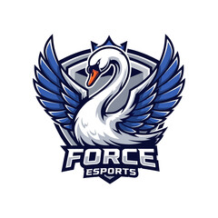 A swan emblem with blue wings and the word "FORCE" below.