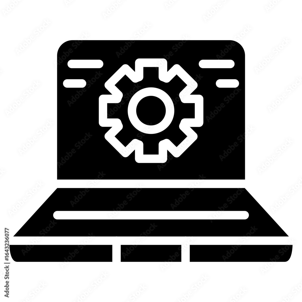 Poster code settings icon vector image. can be used for coding and development.
