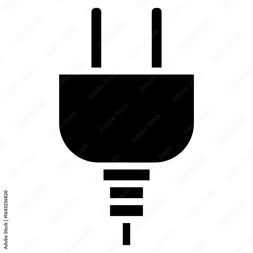 Poster socket icon vector image. can be used for electrician tools.