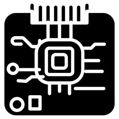 Pcb Board icon vector image. Can be used for Electrician Tools.