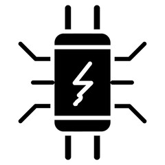 Fuse icon vector image. Can be used for Electrician Tools.