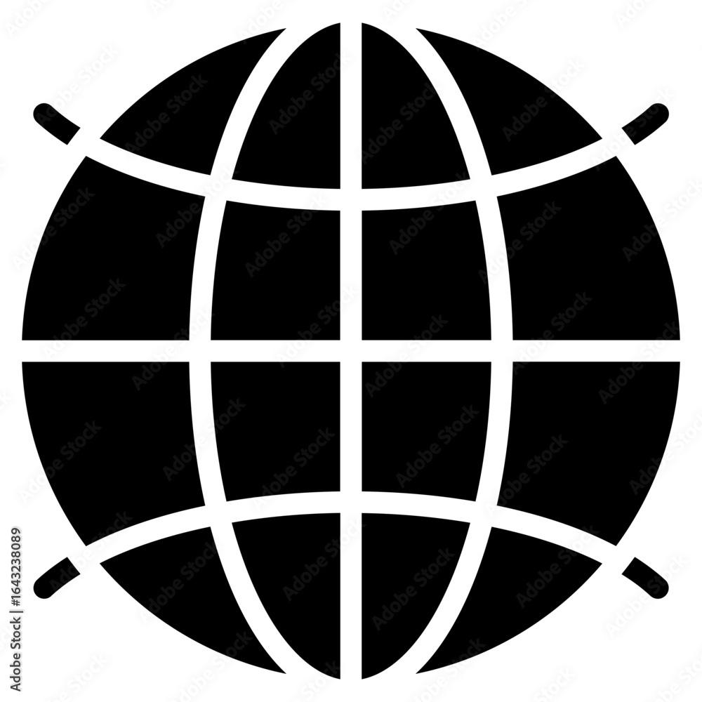 Poster worldwide network icon vector image. can be used for web hosting.