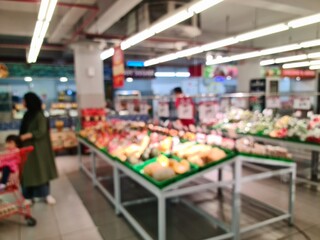 defocused of minimarket