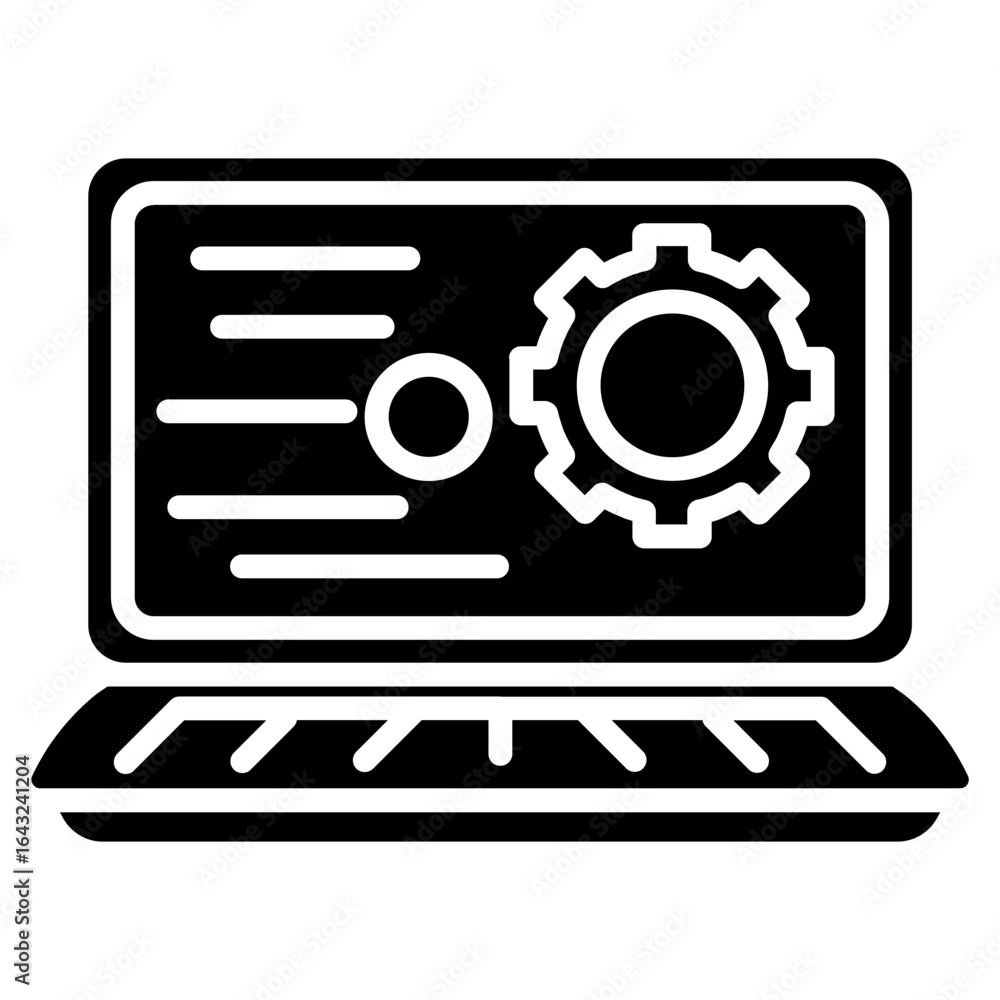 Poster frontend development icon vector image. can be used for computer programming.