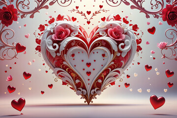 Large selection of invitation hearts, backgrounds, designs, noise, grain	