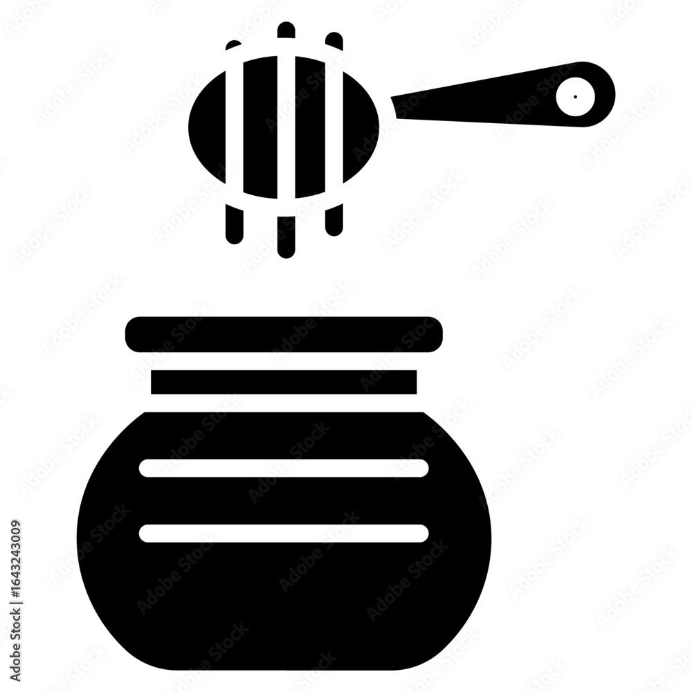 Poster honey icon vector image. can be used for spa.
